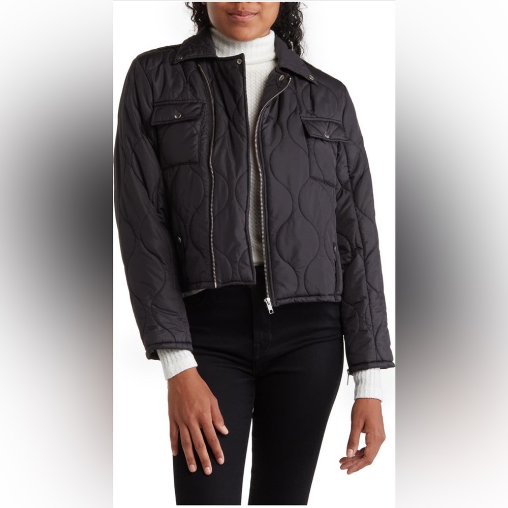 NSF Clothing quilted Moto jacket